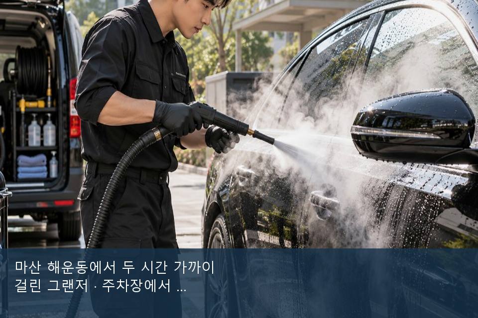 마산 해운동에서 두 시간 가까이 걸린 그랜저 · 주차장에서 부른 날