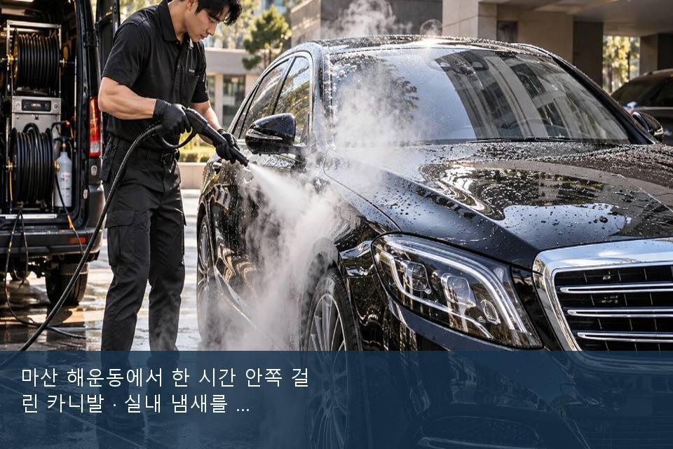 마산 해운동에서 한 시간 안쪽 걸린 카니발 · 실내 냄새를 연 기록